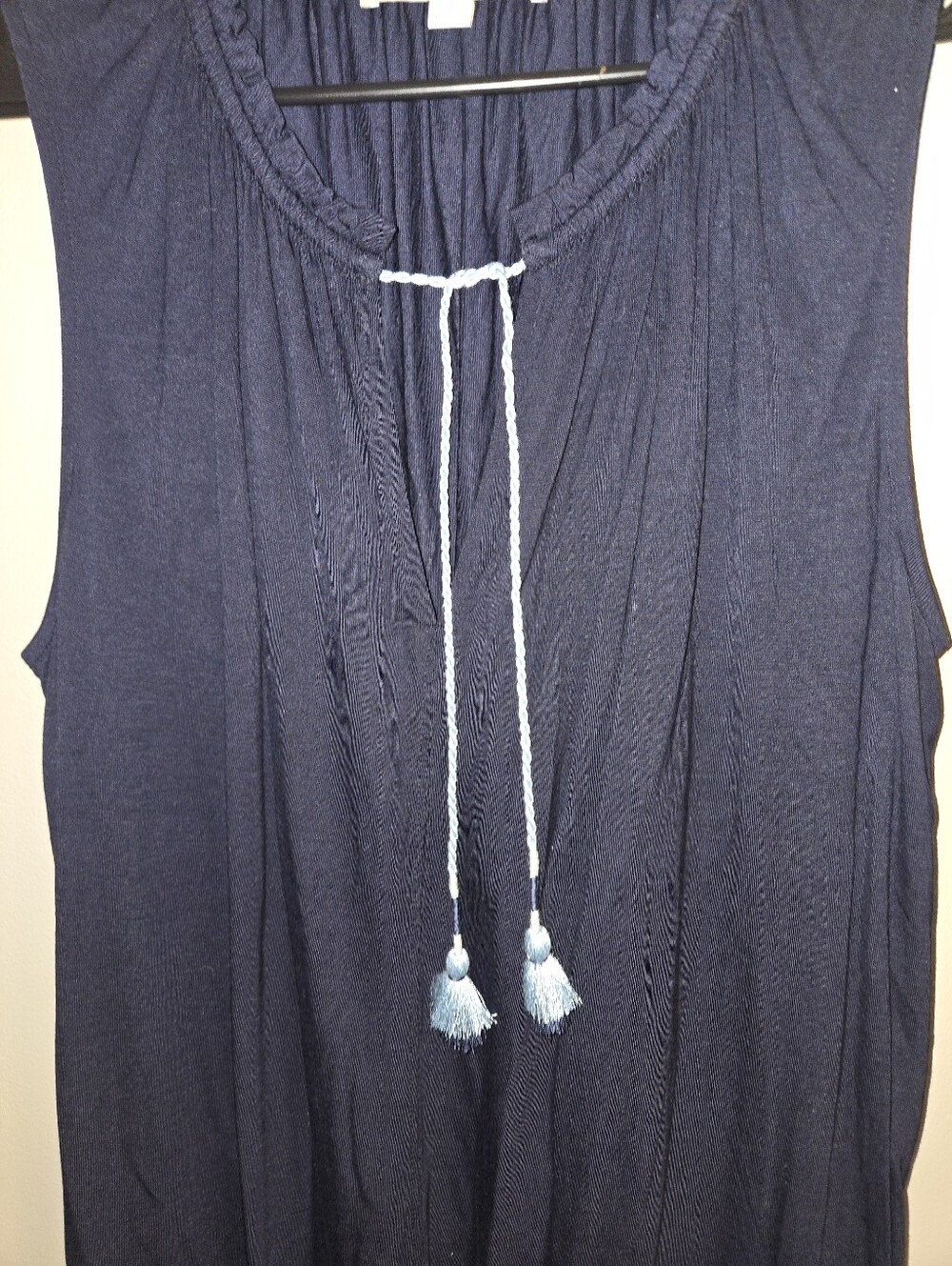 Loft Womens Sleeveless Top, 100% Rayon, Nautical, Casual, - Picture 6 of 7
